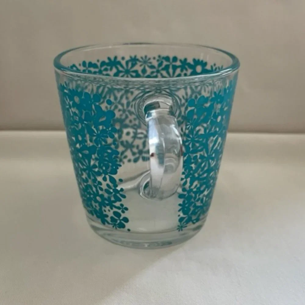 Vintage IKEA Blue Flower Mug